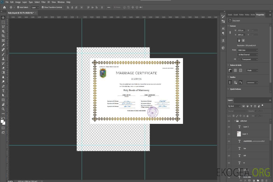 Modèle Word et PDF d'acte de mariage en Algérie template Modèle Word et PDF d'acte de mariage en Algérie template